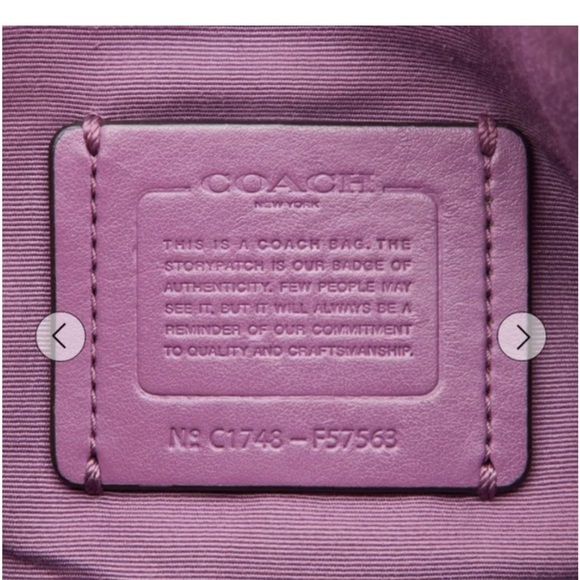 Coach Purple Leather Mini Kelsey Satcel - Picture 3 of 12